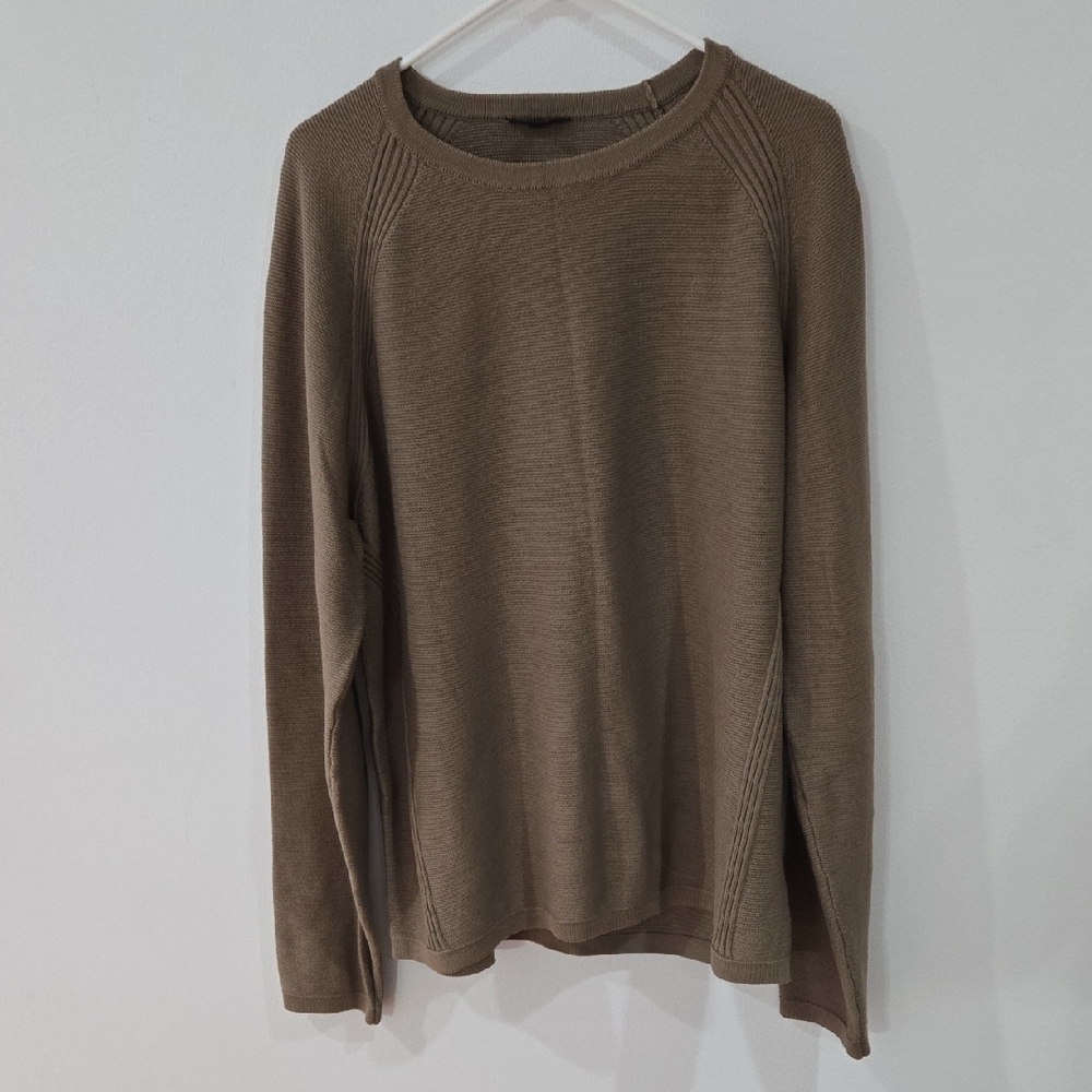 Belstaff Sz 3XL Men's Brown Ribbed Sweater